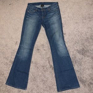 Genetic denim flared jeans originally from Free People.